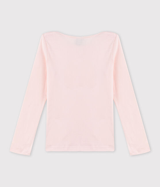 Kinder-T-Shirt mit Siebdruck für Mädchen rosa FLEUR