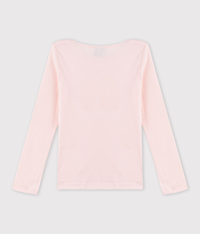 Kinder-T-Shirt mit Siebdruck f&uuml;r M&auml;dchen rosa FLEUR