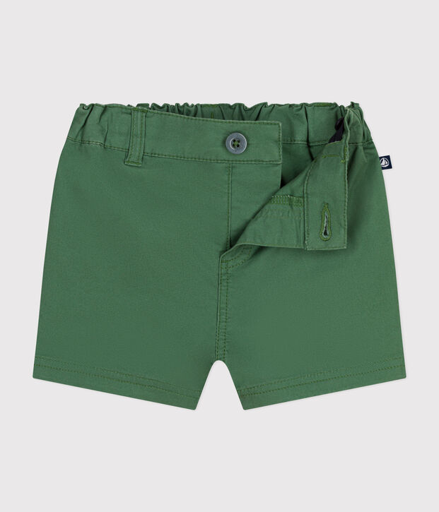 Baby-Shorts aus Serge gr&uuml;n