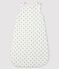 Baby-Schlafsack aus Rippstrick weiss MARSHMALLOW/grau GRIS/ MULTICO
