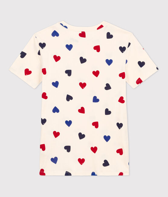 T-Shirt L’ICONIQUE aus Baumwolle mit rundem Ausschnitt für Damen weiss AVALANCHE/ MULTICO