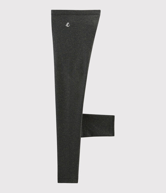 Kinder-Leggings aus Jerseystoff für Mädchen grau CAPECOD/gelb OR