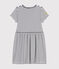 Kinder-Kleid Mr. Men und Little Miss aus Baumwolle für Mädchen weiss MARSHMALLOW/blau SMOKING