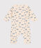 Langer Baby-Overall aus Molton weiss AVALANCHE/ MULTICO