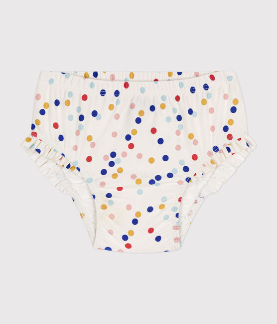 Baby-Badehose weiss MARSHMALLOW/weiss MULTICO