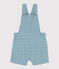 Kurze Baby-Overall in Broderie Anglaise grün MIMI