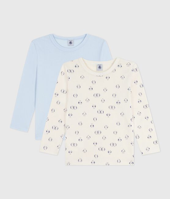 Set langärmeliger Kinder T-Shirts aus bedruckter Baumwolle variante 1