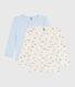 Set langärmeliger Kinder T-Shirts aus bedruckter Baumwolle