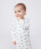 Strampler aus Baumwolle mit Dinos weiss MARSHMALLOW/weiss MULTICO