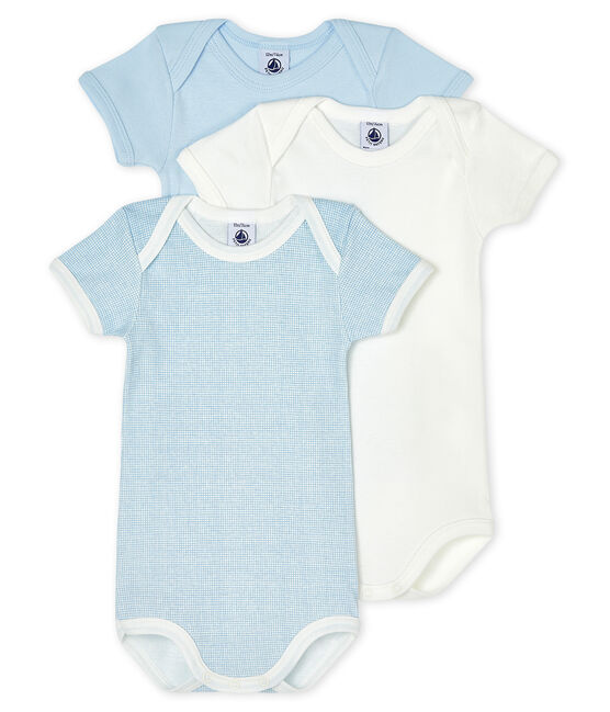 Trio kurzärmelige Baby-Bodys variante 1