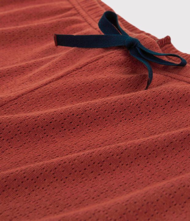 Damenshorts aus Ajour-Baumwolle braun