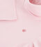 Kinder-Rollkragenshirt aus einfarbiger Baumwolle rosa JOLI