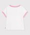 Kurz&auml;rmeliges einfarbiges Kinder T-Shirt weiss