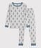 Kinderpyjama mit schmaler Passform aus Baumwolle mit Hundemotiv grau POUSSIERE/ ROVER