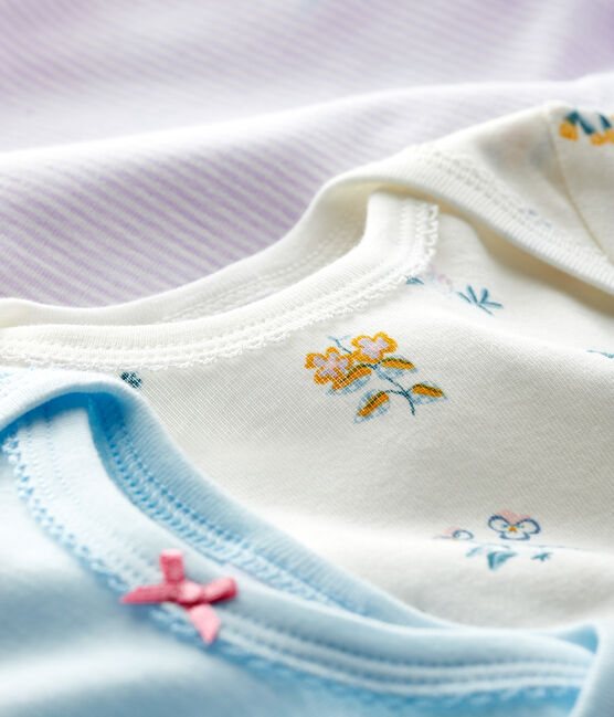 3er-Set langärmelige Baby-Bodys für Mädchen variante 1