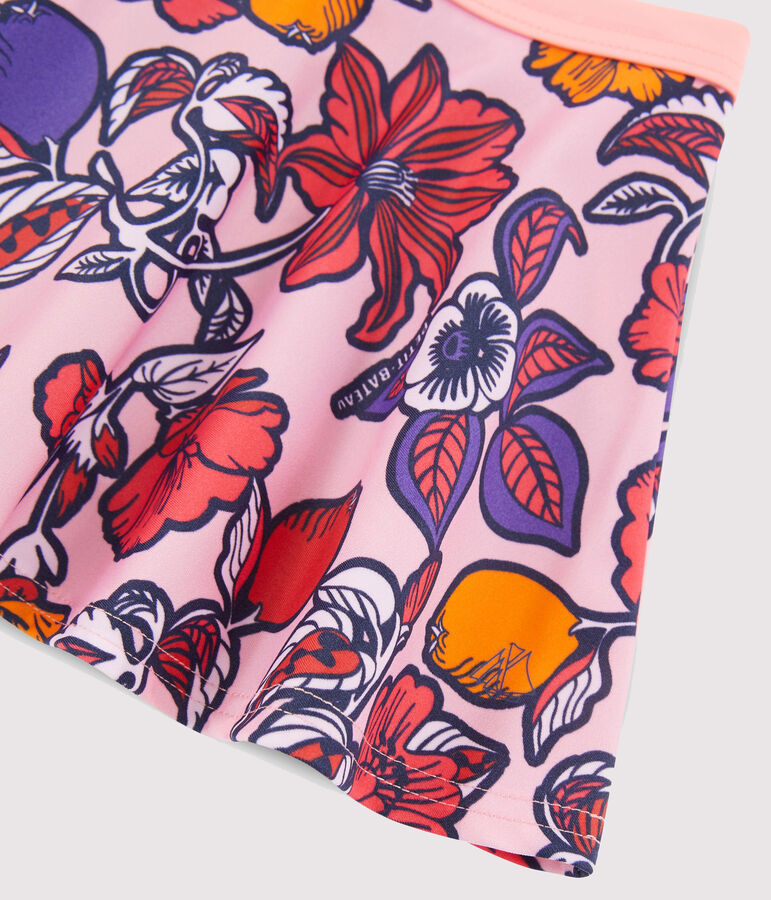 Kinderrock f&uuml;r den Strand mit LSF 50+ f&uuml;r M&auml;dchen rosa PATIENCE/weiss MULTICO