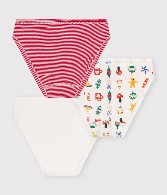3er-Set Kinder-Slips aus Baumwolle mit Weihnachtsmotiv variante 1