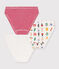 3er-Set Kinder-Slips aus Baumwolle mit Weihnachtsmotiv variante 1