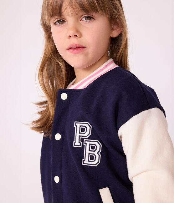 Kinder College-Jacke aus einfarbiger Baumwolle SOIR