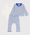 Baby-Set aus Baumwolle mit Marinestreifen blau AVALANCHE/weiss PERSE