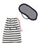 Set Maske und Beutel aus gedoppeltem Jersey blau SMOKING/beige COQUILLE