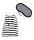 Set Maske und Beutel aus gedoppeltem Jersey