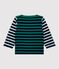 Baby-Matrosenshirt aus Baumwolle. weiss MARSHMALLOW/weiss MULTICO