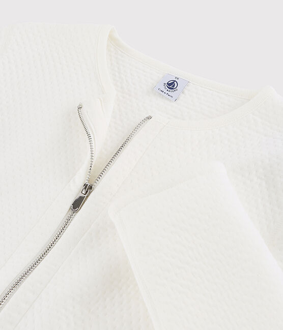 Damen-Cardigan weiss MARSHMALLOW