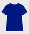 Damen-T-Shirt L'Iconique aus einfarbiger Baumwolle blau SURF