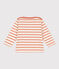 Baby-Streifenshirt aus dickem Jersey rosa AVALANCHE/weiss SIENNA