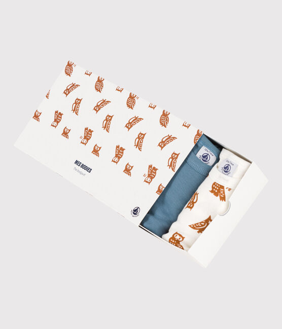 5er-Set langärmelige Baby-Bodys aus Baumwolle mit Eulenmotiv variante 1