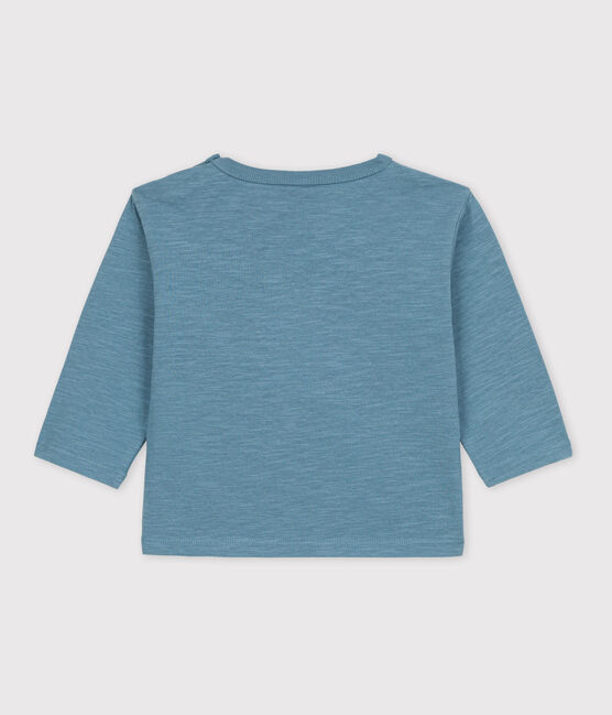 Langärmeliges Baby-T-Shirt aus Baumwolle blau ROVER