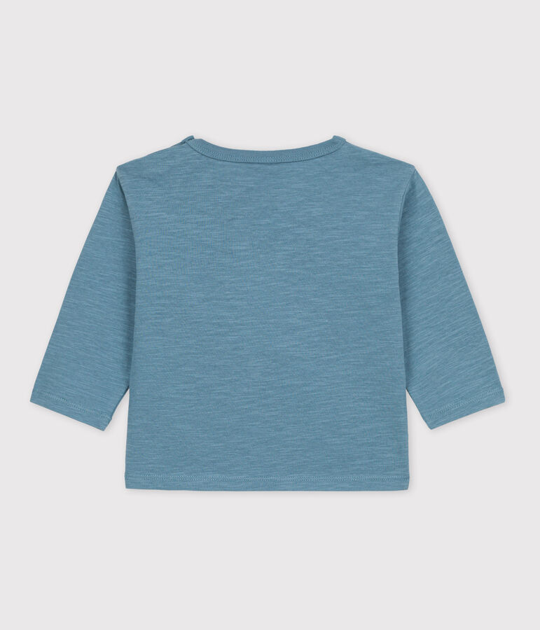 Lang&auml;rmeliges Baby-T-Shirt aus Baumwolle blau