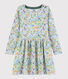 Langärmeliges Kinder-Kleid aus Doppeljersey für Mädchen