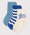 3er-Set Babysocken Petit Boat variante 1
