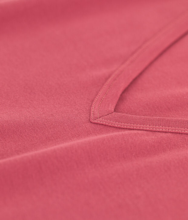 T-Shirt L&rsquo;ICONIQUE aus Baumwolle mit V-Ausschnitt f&uuml;r Damen rosa