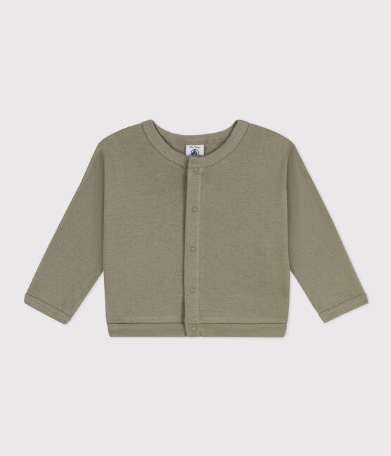 Baby-Cardigan aus Baumwolle grün MARECAGE