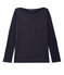 Damen-Langarmshirt aus beschichtetem Leinen blau SMOKING/blau BRILLANT