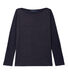 Damen-Langarmshirt aus beschichtetem Leinen