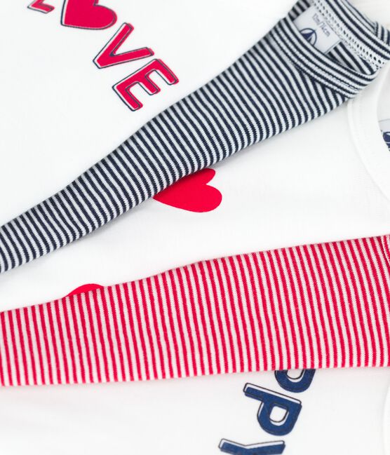 5er-Set Baby-Bodys aus Rippstrick variante 1