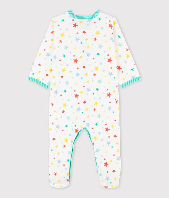 Baby-Strampler mit buntem Sternenmotiv weiss MARSHMALLOW/weiss MULTICO