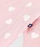 Wattierter Baby-Overall aus Baumwolle mit Herzmotiv rosa JOLI/ MILK
