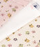 3er-Set langärmelige Bodys aus Baumwolle mit Blumenmotiv für Babys variante 1