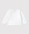 Baby-Cardigan aus gesteppter Bio-Baumwolle weiss MARSHMALLOW