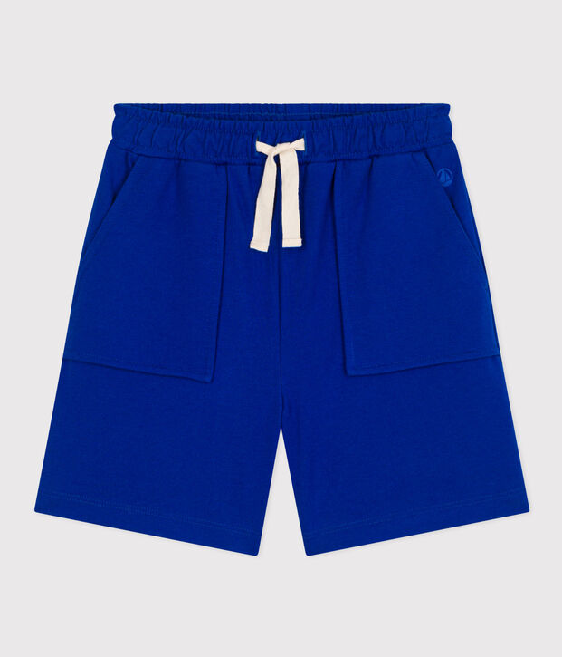 Kinder-Short f&uuml;r Jungen aus Baumwolle blau
