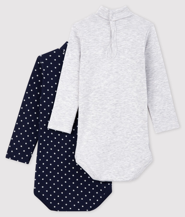 Set mit 2 langen Baby-Bodys f&uuml;r M&auml;dchen vielfarbig