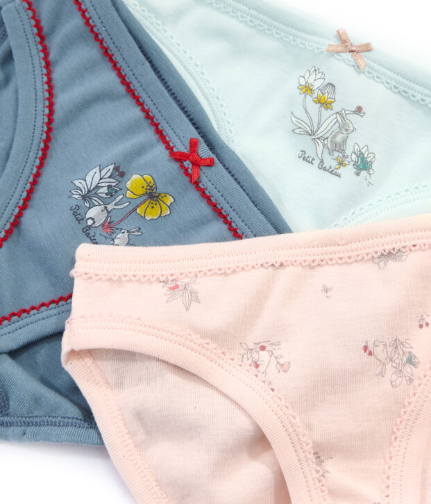 Trio Unterhosen f&uuml;r kleine M&auml;dchen vielfarbig