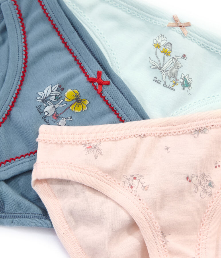 Trio Unterhosen f&uuml;r kleine M&auml;dchen vielfarbig