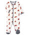 Baby-Strampler aus Rippstrick für Jungen weiss MARSHMALLOW/weiss MULTICO