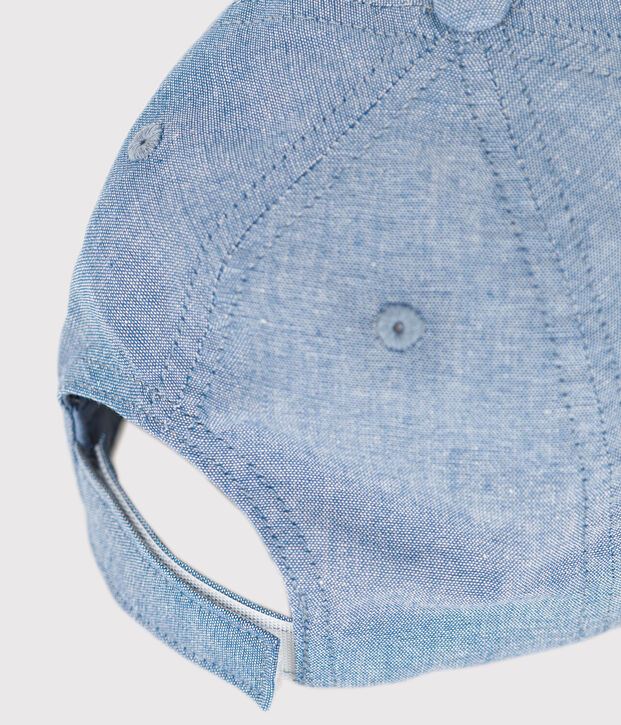 Schirmm&uuml;tze aus himmelblauem Denim Kinder blau